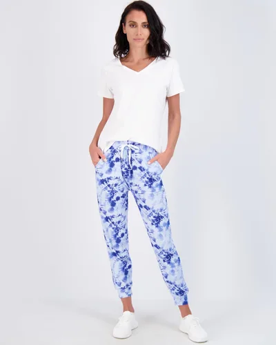 Vista 5 de Real Essentials - Pantalones, paquete de 3 unidades Real Essentials - Pantalones deportivos de yoga ultra suaves para mujer con bolsillos y cordón