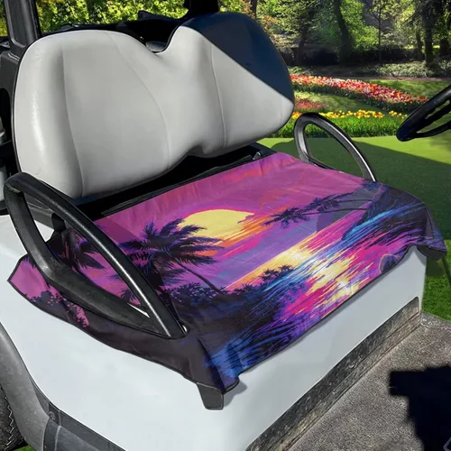 Vista 36 de Fundas universales para asiento de carrito de golf, suaves y cómodas, protección para todo tipo de clima, funda para carrito de golf para 2