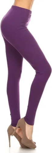 Vista 31 de Leggings Depot NCL27 pantalones capri para yoga de algodón premium suave Negro
