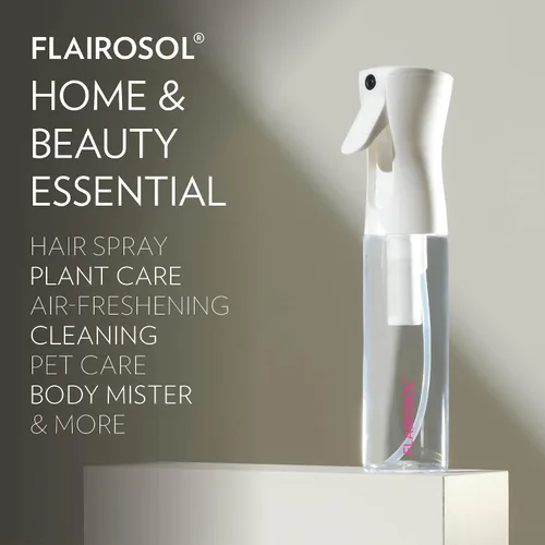 Vista 6 de FLAIROSOL - El Original, Atomizador de Niebla Ultra Fina Continua, Maravilla Multitarea para Cabello, Piel, Hogar, Cuidado de Mascotas y más
