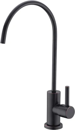 Vista 11 de Grifo de filtro de agua negro – Grifo RO 100% sin plomo, grifo de agua potable giratorio de 360° para fregadero de cocina, compatible con ósmosis