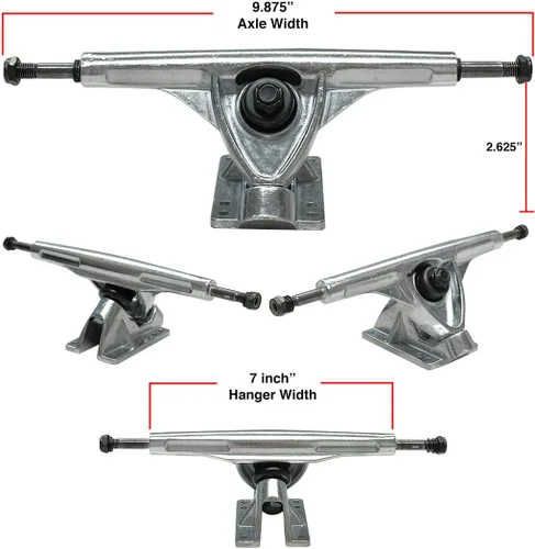 Vista 4 de Yocaher Patineta Longboard completa desplegable de velocidad profesional
