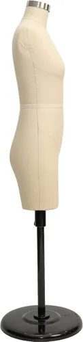 Vista 6 de Forma de vestido de media escala con brazos (no para adultos) tamaño completo, maniquí femenino a medida para coser maniquí totalmente pinable
