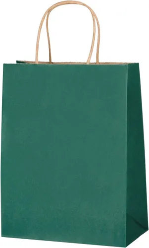 Vista 9 de Nexmint Bolsas de regalo de papel kraft negro con asa: paquete de 24 unidades de 8.0 in x 10.4 in x 4.1 in x 1.7 in. Grandes bolsas para regalos