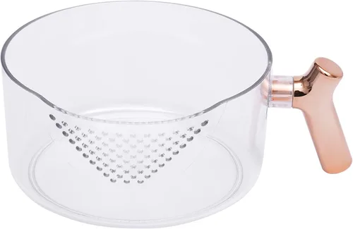 Vista 8 de Dispensador de alimentos secos de almacenamiento de arroz de 6 rejillas, dispensador de granos con taza medidora, dispensador de arroz de 22 libras