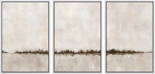 Vista 21 de SIGNWIN Lienzo enmarcado para pared, juego de arte tranquilo con reflejo de lago, acuarela, montaña y agua, ilustraciones modernas, arte abstracto