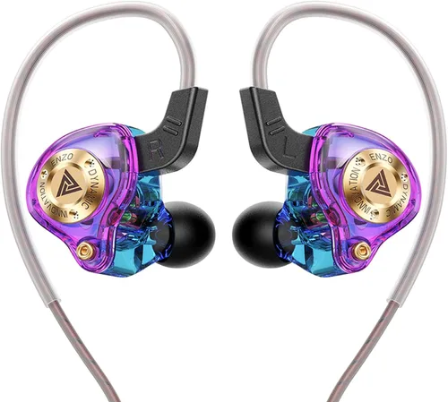 Vista 11 de Piluyaa Auriculares con cable para juegos IEM con 1DD, QKZ ENZO en el oído, auriculares de alta fidelidad, sonido de graves con nuevo controlador