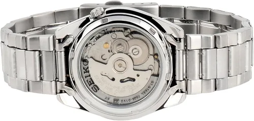 Vista 5 de Seiko SNKL55 - Reloj de pulsera y caja de acero inoxidable para hombre esfera de tono negro