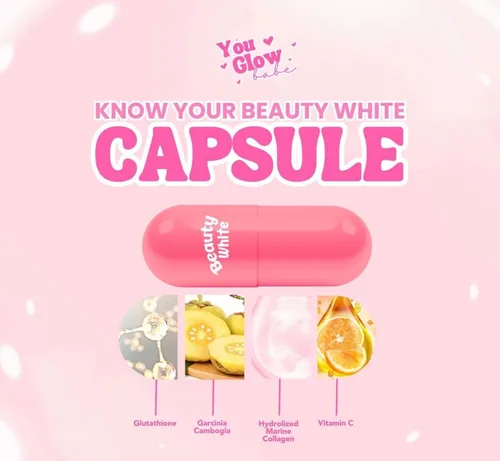 Vista 2 de You Glow Babe Beauty White 4 en 1 cápsulas de glutatión – 30 unidades por paquete