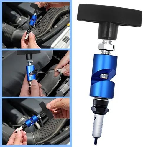 Vista 3 de ZKTOOL1063 Abrazadera de soporte con elevación con protección de núcleo de latón, abrazadera de soporte de estribor de 2 en 1 y pinza de bujía