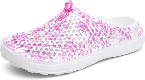 Vista 14 de LIBINXIF Zuecos de jardín para mujer, de malla, transpirables, sandalias de playa, zapatos de ducha, zapatos de agua, zapatos antideslizantes
