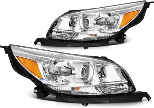 Vista 56 de Conjunto de faros delanteros para Chevy Avalanche 1500 2003-2006 para Avalanche 2500 03-06 para 1500 Classic 2007 carcasa negra reflector ámbar