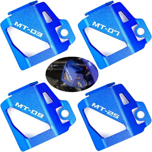Vista 2 de Tapa protectora para Yamaha MT07 2021 2022 MT09 MT03 MT125 MT 07 09 03 25 Accesorios Motocicleta Trasero Líquido de Frenos Depósito Protector