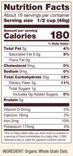 Vista 2 de Copos de avena de Bob Red Mill sin gluten, grano entero, 32 onzas por bolsa