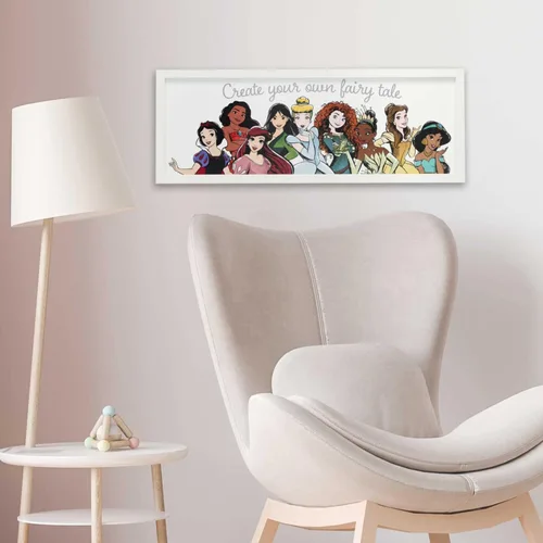Vista 6 de Disney Princess Crea tu propio cuento de hadas enmarcado decoración de Azul y rosa