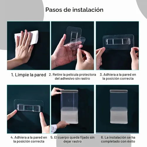 Vista 3 de Dispensador de detergente para lavandería, dispensador de detergente para ropa de pared con soporte para tazas de espiga, adecuado para cuentas