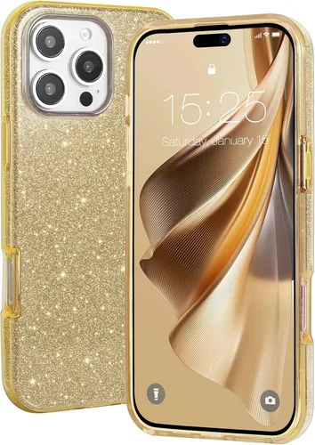 Vista 29 de MILPROX Funda compatible con iPhone 13 (2021), carcasa de gel de goma brillante con purpurina de 3 capas a prueba de golpes para iPhone 13 de 6.1