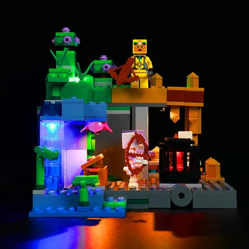 Vista 7 de VONADO Kit de luz LED compatible con Lego 21189 Skeleton Dungeon, luces decorativas de bricolaje para bloques de construcción Lego