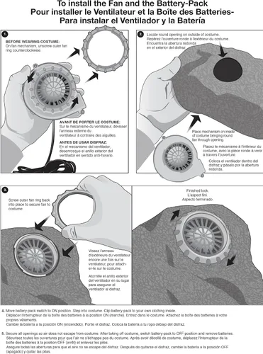 Vista 3 de Disfraz inflable de avestruz