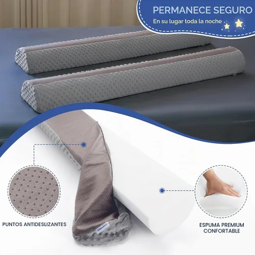 Vista 3 de Rieles de protección de cama para niños pequeños con espuma, 1 paquete de rieles de cama de espuma para niños pequeños, rieles de protección