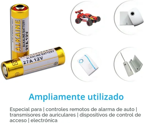 Vista 6 de LiCB A27 27A 12V Batería alcalina (paquete de 5)