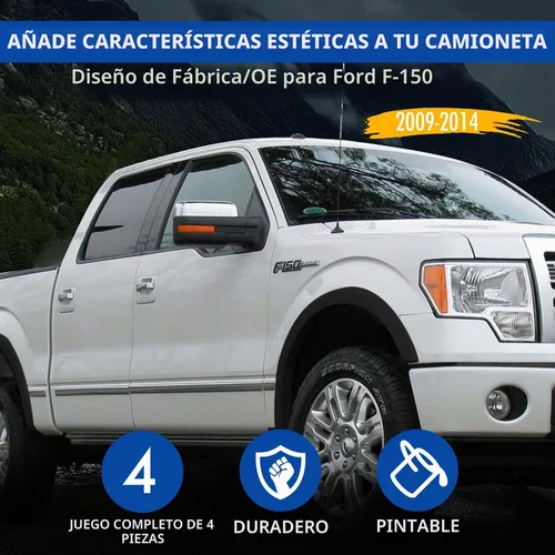 Vista 7 de Cubiertas para guardabarros de fábrica para Ford F150/estilo equipo original. Juego de 4