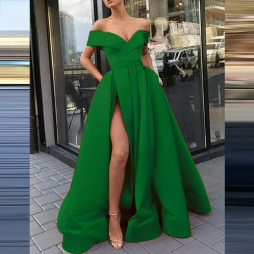 Vista 2 de JSYVPWL Homecoming Dresses Homecoming & Prom Dress Empire Waist Formal Dress Long Dresses 2023 Fall Fashion for Women