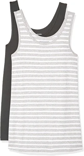 Vista 32 de Amazon Essentials - Camiseta sin mangas de corte entallado para mujer Aqua Blue/French Blue