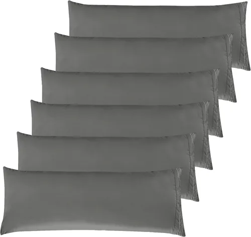 Vista 38 de Elegant Comfort Fundas de almohada sólidas de microfibra de alta calidad hotelera, tejido suave, resistente a las arrugas y a las manchas, fácil