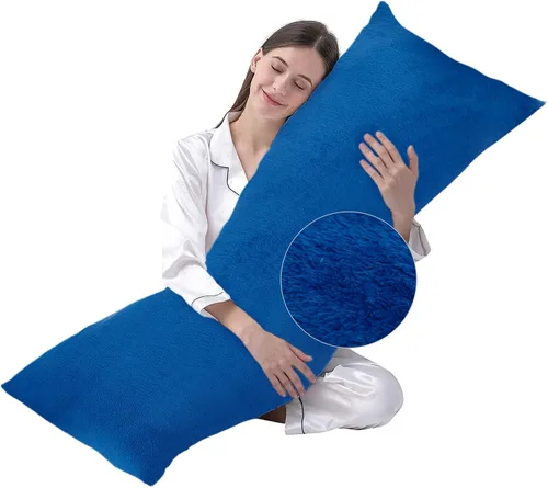 Vista 26 de DOWNCOOL Relleno de almohada de cuerpo completo de lujo con funda de fibra, almohada corporal ultrasuave para dormir, inserto de almohada de cama