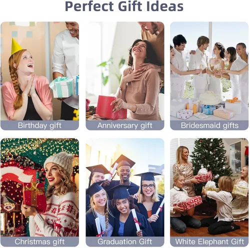 Vista 6 de RASIEYA Organizador de joyas de viaje, elegante y pequeño joyero de viaje para mujeres y niñas, accesorios esenciales de viaje, regalo ideal