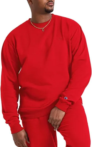 Vista 32 de Champion Sudadera de forro polar de peso medio con cuello redondo para hombre (regular o grande y alto)