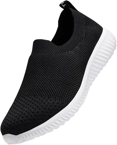 Vista 2 de LANCROP Zapatos de enfermera para mujer, zapatos deportivos para caminar, cómodos, ligeros, zapatos de entrenamiento