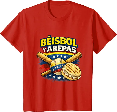 Vista 58 de Camiseta Beisbol y Arepas Venezuelas Baseball Pride Team 2026