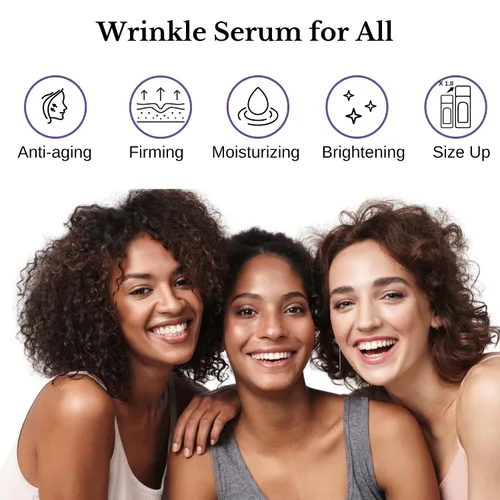 Vista 6 de Lamelin Crema de suero antiarrugas, retinol y bakuchiol y niacinamida, 10 vitaminas y hierbas, antioxidante, corrección de cuello oscuro para ojos