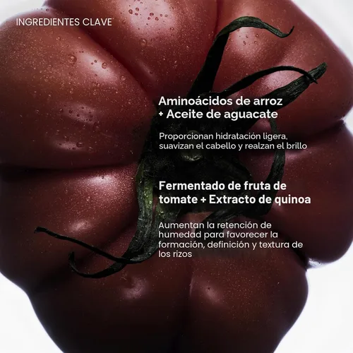 Vista 7 de Briogeo Curl Charisma Rice Amino + Crema Definidora de Aguacate Sin Enjuague, Humectante Estilizador Capilar Anti-Frizz, Crema Sin Enjuague