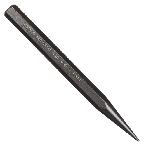 Vista 2 de Mayhew Tools 70003 Punzón sólido, 1/4", acabado de granallado