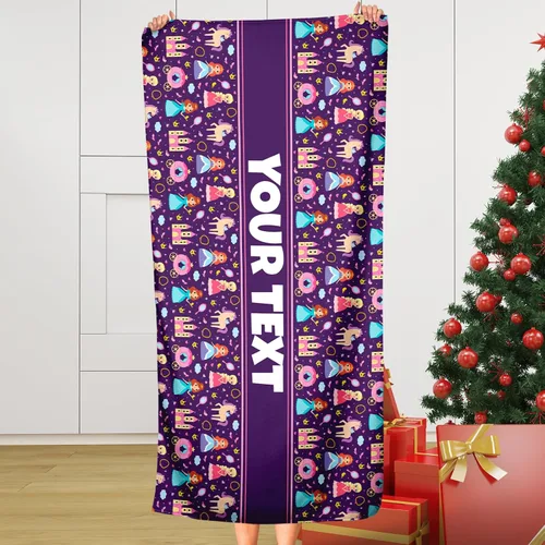 Vista 11 de Toalla de baño o playa personalizada para niños, mariposas, nombre/texto personalizado, secado rápido/absorbente para baño de niños, regalo
