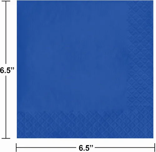 Vista 3 de Creative Converting Touch of Color - Servilletas de papel de 3 capas, 50 unidades para bebidas, color azul Bermudas, Servilleta para almuerzo