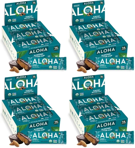 Vista 25 de ALOHA Barras de Proteína Orgánicas a Base de Plantas - Paquete de Variedad de 6 Sabores - 12 Unidades, Barras de 1.9oz - Aperitivos Veganos, Bajo