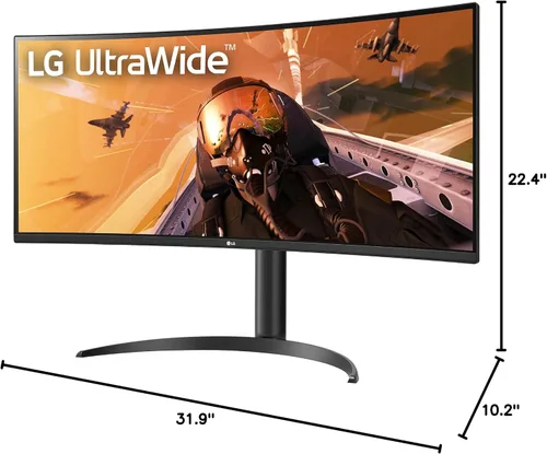 Vista 9 de 34WP75C-B.AUS Monitor curvo UltraWide QHD HDR 10 160Hz USB Type-C de 34" con AMD FreeSync Premium Pro