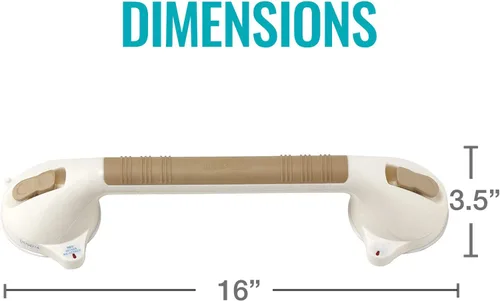 Vista 2 de DMI Barras de agarre de succión para baño, barra de agarre para ducha, asas de ducha para ancianos, barras de agarre para tinas y duchas, barra