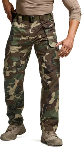 Vista 18 de CQR Pantalones tácticos para hombre, resistentes al agua, pantalones cargo Ripstop, ligeros EDC trabajo, senderismo, ropa para exteriores Mag Pocket