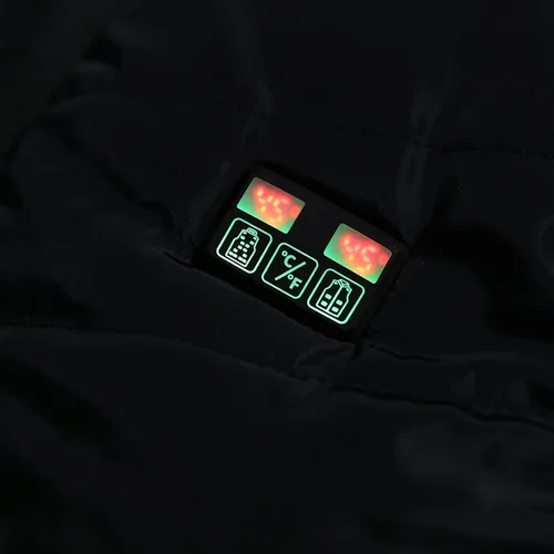 Vista 6 de Chaleco térmico para mujeres y hombres, chaqueta de calefacción eléctrica de invierno, ligera, 21 zonas de calefacción, calentador de cuerpo al aire