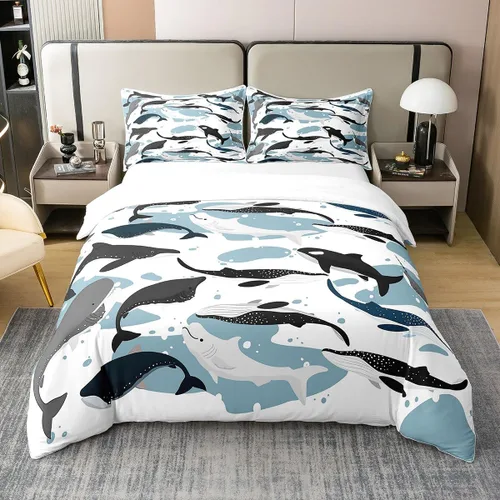 Vista 15 de Axolotl Funda de Edredón 100% Algodón Tamaño Twin Lindo Juego de Ropa de Cama de Axolotl Funda de Edredón Kawaii Funda de Edredón de Animales