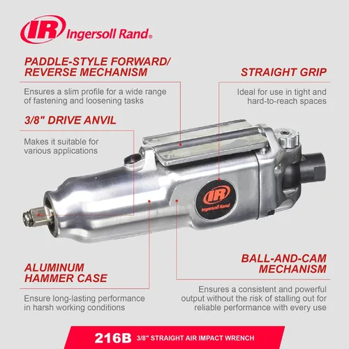 Vista 10 de Ingersoll Rand 216B Llave de impacto neumática de 3/8