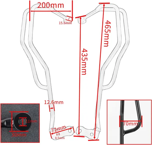 Vista 2 de Manillar de acero para motocicleta compatible con B.M.W F850GS F 850 GS F-850-GS 2018 2019 2020 2021 2022 2023 Palanca de embrague de freno