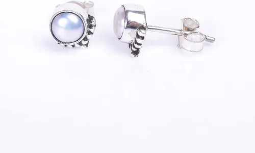 Vista 4 de Round Gemstone Stud Design 2