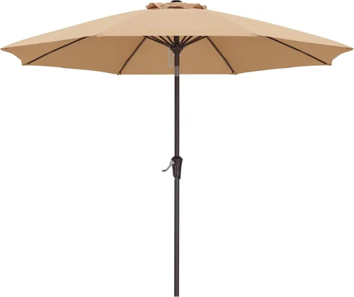 Vista 47 de ABCCANOPY 7.5FT Patio Umbrella Outdoor 6 RibsTable Umbrella(Brown)