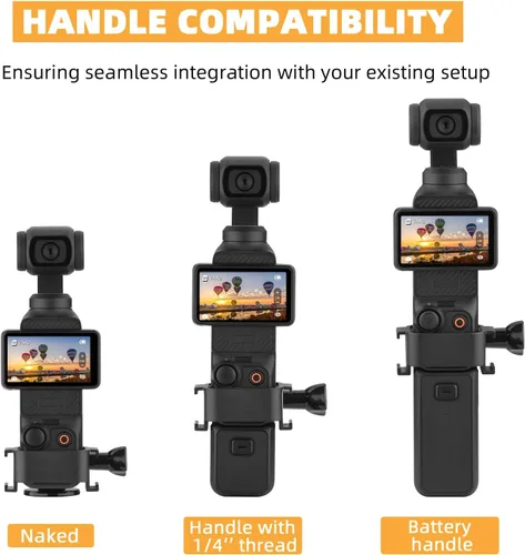 Vista 6 de Bolsillo 3 Mini Vlog Trípode Adaptador de Extensión Doble Cold Shoe Mount Cámara Extensor Marco Escritorio Soporte de Mesa Grip para DJI Osmo Pocket